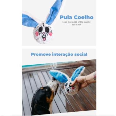 Imagem de Brinquedo pelucia c/ bola pula coelho cães tam-g petiko