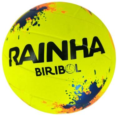 Imagem de Bola de Biribol para Piscina Resistente à Água Leve e Macia Amarelo e Laranja Rainha