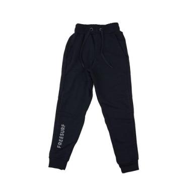 Imagem de Calça Moletom Infantil Freesurf Leaf Preta - 1308, 08