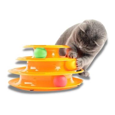 Imagem de Brinquedo Para Gatos Corre Corre Torre de Bolinhas - The Pets Brasil