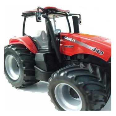 Imagem de Brinquedo Trator Case Magnum Agricultura Miniatura Usual 400, Vermelho