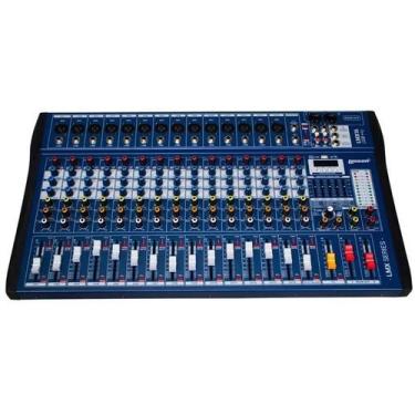 Imagem de Mesa de som lexsen 16 canais analogica lmx16 usb e bluetooth