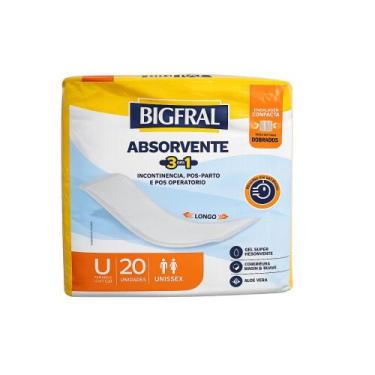 Imagem de Absorvente Bigfral 3 em 1 Tam Único com 20 Unidades
