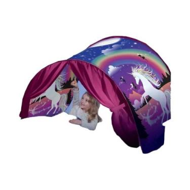 Imagem de Tenda De Sonho Infantil Dobrável Com Luz, Bolso De Armazenamento, Cama