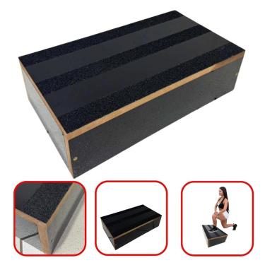 Imagem de Step Profissional Caixote Treinos Academia Antiderrapante 14x80x28
