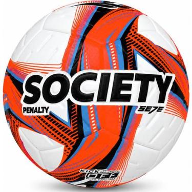 Imagem de Bola Society Penalty Se7e Treino Jogo, Laranja, Azul