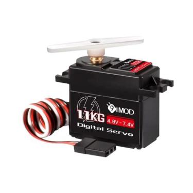 Imagem de 9IMOD 11KG Servo Digital Metal Gear Servo 4.8V-7.4V Para RC 1/16 Carro