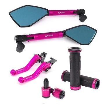 Imagem de Manete Manopla Peso Retrovisor Nx200 Falcon Bros Xr250 Xre - Stark Rac