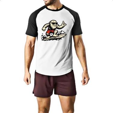 Imagem de Camiseta Raglan Pe Grande Radical Vibes Surf, G
