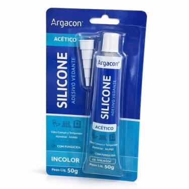 Imagem de Silicone Acético Argacon 50g Incolor Vedação