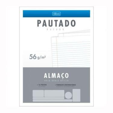 Imagem de Papel almaço com pauta e margem com 16 folhas - Tilibra
