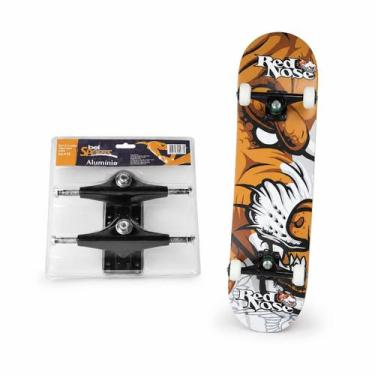 Imagem de Kit Skate Pro Red Nose + 2 Trucks em Alumínio - Bel Sports
