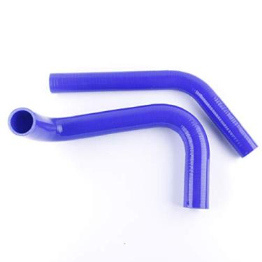Imagem de LUXERAD Tubo de refrigeração de 3 camadas de 4,5 mm de silicone de alto desempenho para caminhão Chevy 1961 Chevy Rolet (60-62) (azul)