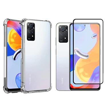 Imagem de Kit Capa Anti Impacto e Película de Vidro 3D Para Xiaomi Redmi Note 11 4G - Jodda