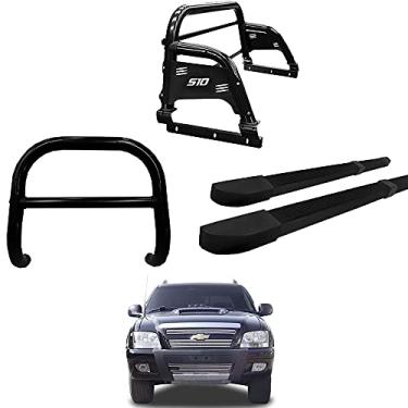 Imagem de Kit Quebra Mato/Sant Ant H3/Estr Quadr-S10 94/2011 C/D Preto