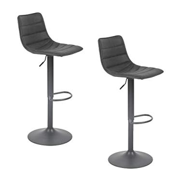 Imagem de Jogo Banqueta Barbacena Preta Rivatti - 2 Unidades