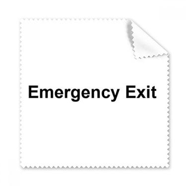 Imagem de Pano de limpeza com estampa de símbolo preto Emergency Exit 5 peças