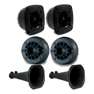 Imagem de Kit Alto Falante Orion Duster + Toca Rádio Mp3 Usb Bluetooth