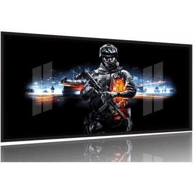 Imagem de Quadro Decorativos Battlefield 130x60 Moldura Preta 2x2