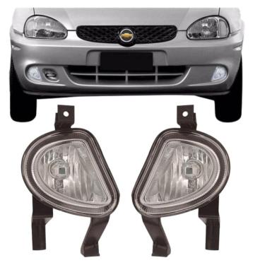 Imagem de Par Farol Auxiliar Corsa 2000 A 2002 Classic 2003 A 2009