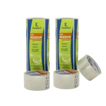 Imagem de Fita Adesiva Transparente-Kit c/10un de 45mm X 40mts cada - Koretech
