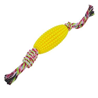 Imagem de Brinquedo para mastigar para animais de estimação, não é fácil de quebrar Bola de brinquedos para mastigar de borracha para animais de estimação para o ar livre diariamente para viagens