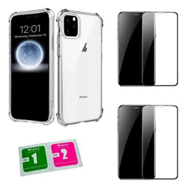 Imagem de Kit Capinha Antiqueda + 2X Película Vidro 9D Compatível iPhone 11 6.1"