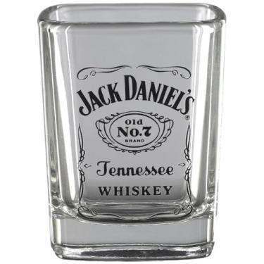 Imagem de Jack Daniel's Copo de shot com logotipo licenciado para barware pequeno (pacote com 1)