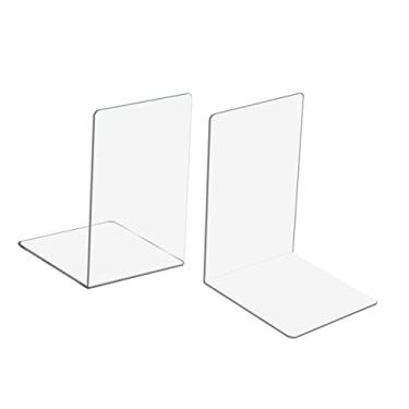 Imagem de Porta Livros Organizador Bibliocanto - Acrílico Transparente - 02 peças