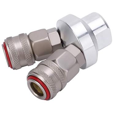 Imagem de Conector, acoplador rápido com travamento automático durável para componentes eletrônicos para chaves de fenda pneumáticas para esmerilhadeiras para ferramentas pneumáticas para processamento de oficina