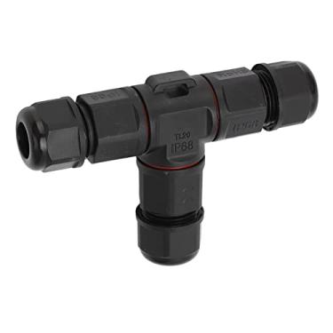 Imagem de Conector de caixa de junção de 3 vias, vedação profissional de conector de fio de 3 pólos à prova d'água 380V 25A para fio marítimo de 6-12mm² TL20-3