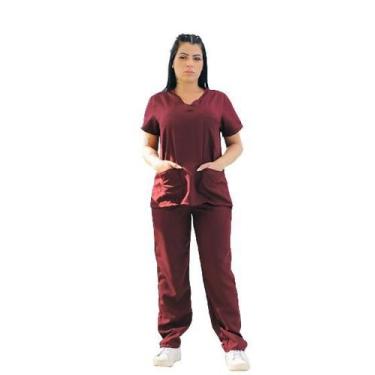 Imagem de Medicina - Blusa Pijama Cirúrgico Feminino-Scrub-Enfermage 10 - Moda M