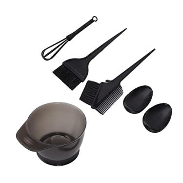 Imagem de Kit De Tingimento Kit De Tintura De Cabelo, Conjunto De Ferramentas De Tigela De Cabelo Kit De Mistura De Tintura Para Uso Doméstico Y (Preto)