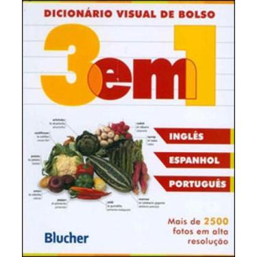 Imagem de Dicionario Visual De Bolso 3 Em 1 - Ingles /Espanhol/ Portugues