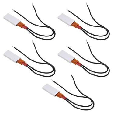 Imagem de Placa Aquecedora PTC, Elemento de Aquecimento PTC Seguro 5 Peças Termostato Automático Trabalho Isolado Saída de Calor Contínua para Ambiente úmido (60℃)