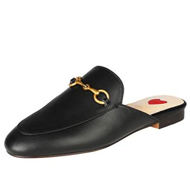 Imagem de ARQA Sapatos muller de couro feminino Outono chinelos de moda de salto baixo