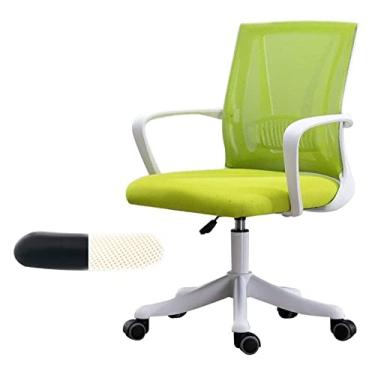Imagem de cadeira de escritório Cadeira E-sports Cadeira de escritório giratória de elevação ergonômica Cadeira de computador Poltrona ergonômica Cadeira de assento estofado (cor: verde) needed