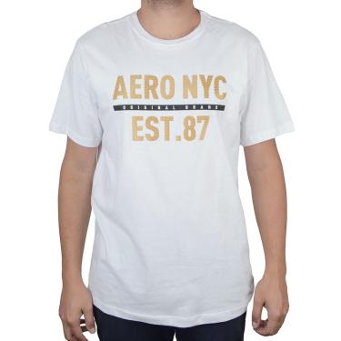 Imagem de Camiseta Masculina Aeropostale mc Estampada Branco - 87701