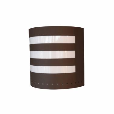 Imagem de Arandela Friso Com Furos 20x22cm Marrom AR-240 - Belly Lustre