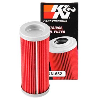 Imagem de K&N Filtro de óleo para motocicleta: Alto desempenho, Premium, projetado para ser usado com óleos sintéticos ou convencionais: Serve para veículos Select KTM, Husqvarna, KN-652