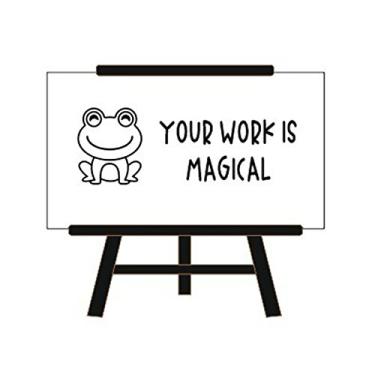 Imagem de Professor – Your Work is Magical- Carimbo de borracha autotinta para professor de borracha – Trodat 12,5 x 2-3/4