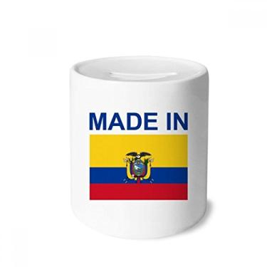 Imagem de DIYthinker Caixa de cerâmica feita no Equador Country Love Money Box para presente de cofrinho