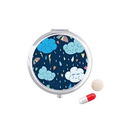Imagem de Guarda-chuva nuvem caixa de armazenamento de medicamentos para comprimidos de coração