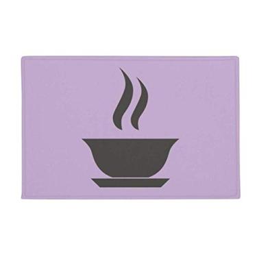 Imagem de DIYthinker Hot Tea Tapete de chão com padrão chinês, tapete antiderrapante para porta de banheiro