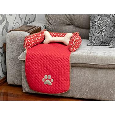 Imagem de Protetor de Sofá Pet Impermeável Meg Pequeno Avelã (Vermelho)
