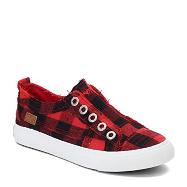 Imagem de Tênis infantil Blowfish Malibu Play-k, Red Buffalo Check, 13 Little Kid
