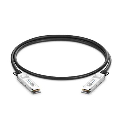 Imagem de 100G QSFP28 DAC, cabo Twinax de cobre de conexão direta passiva de 0,5 m compatível com Cisco QSFP-100G-CU0.5M