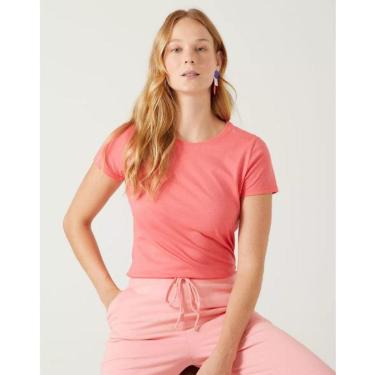 Imagem de Blusa Feminina Gola Careca Manga Curta Básica Malwee R. 4499