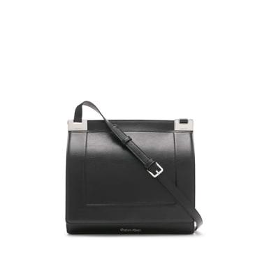 Imagem de Calvin Klein Palm Organizational Flap Messenger, Preto/Multi Logomarca, One Size