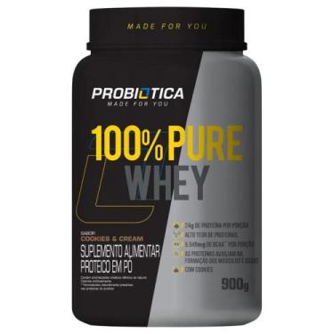 Imagem de Whey Protein 100% Pure Whey 900G - Cookies E Cream - Probiótica